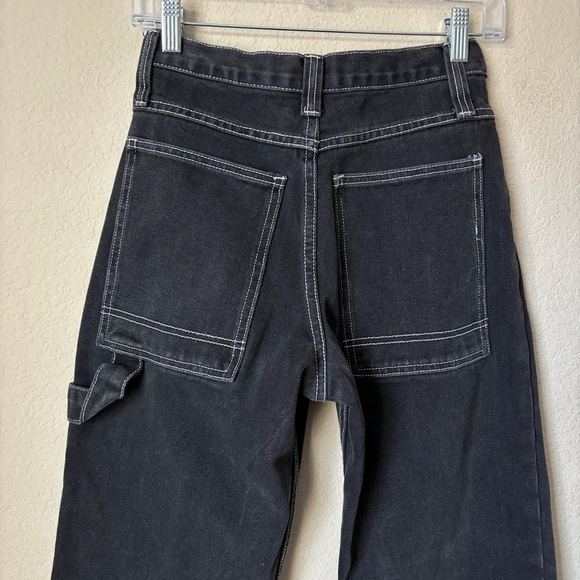 Brandy Melville J. Galt Carpenter Straight Leg Jeans with Contrast Stitching - Picture 8 of 11